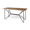 PAPILLION IV NATURAL SOLID LIVE EDGE OFFICE DESK