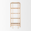 Taylin Light Brown Solid Wood Open Bookshelf