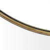 Piper 47" Large Gold Metal Round Wall Mirror