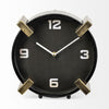 Agar Black Metal Round Table Clock