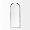 Agatha Arch Wall Mirror Black Metal