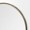 Piper 47" Large Gold Metal Round Wall Mirror