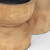 Aleena Wooden Candle Holders