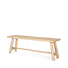 SEKOU LIGHT BROWN WOODEN BENCH