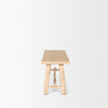 SEKOU LIGHT BROWN WOODEN BENCH