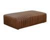 LEWIN LEATHER OTTOMAN - RECTANGLE