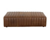 LEWIN LEATHER OTTOMAN - RECTANGLE