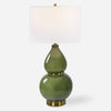 GOURD TABLE LAMP, GREEN