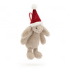 Jellycat-Bashful Christmas Bunny Decoration