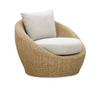 Coastal Wicker Outdoor Club Chair