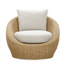 Coastal Wicker Outdoor Club Chair
