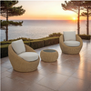 Coastal Wicker Outdoor Club Chair