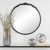 ORNATE SATIN BLACK 30" MIRROR