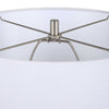 S&L WHITE WICKER TABLE LAMP