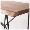 Papillion I Natural Solid Wood and Iron Console Table