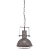 ZAIO GRAY METAL CAGED BULB PENDANT LIGHT