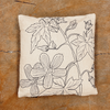 Cream Botanical Pillow