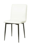 Luca Side Chair - Fox White Vegan Leather