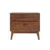 West Bros Serra Walnut Bedside Chest