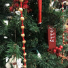 Natural Wood and Red Garland