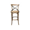 Cross back Fixed Bar Stool - metal cross