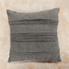 Green Cotton Pleated Throw Pillow
