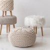 Bohemian Knit Pouf