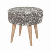 Bohemian Stool Felted Wool – Grey