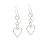 Waxing Poetic Ever Open Heart Dangle Earrings