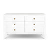 Hara Dresser – 6 Drawer – White