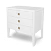 Hara Accent Table – 3 Drawer Dresser – White