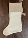 Red & Cream Metallic Stocking