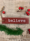 Painted Wood Christmas Ornaments
