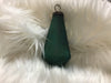 Matte Teal Crackle Glass Ornament