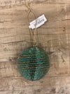 Jute & Metallic Yarn Round Ball Ornament