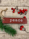 Painted Wood Christmas Ornaments