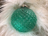 Teal Vintage Glass Ornament