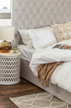 Jolie Queen Bed – Light Grey