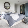 Julia King Bed - Cream