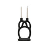 Matte Black Resin Taper Candle Holder